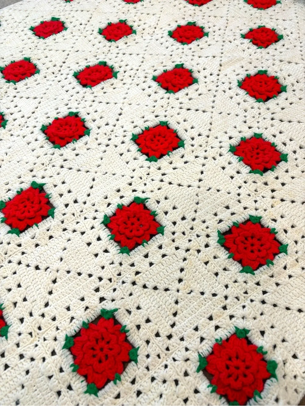 Handmade white crochet